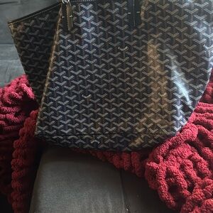 Goyard Blue Tote Bag